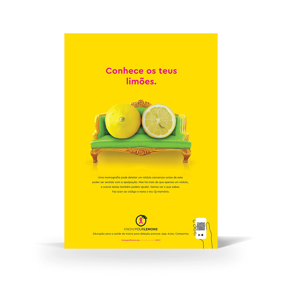 Know Your Lemons Mammogram Poster - Know Your Lemons Breast Cancer Awareness Shop