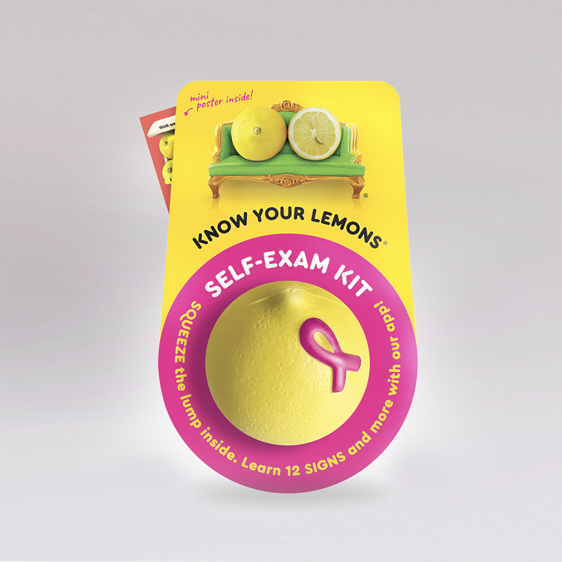 Pair of Lemon Breast Self-Exam Kits (USA ONLY, Teaching Models with Lump) - Know Your Lemons Breast Cancer Awareness Shop