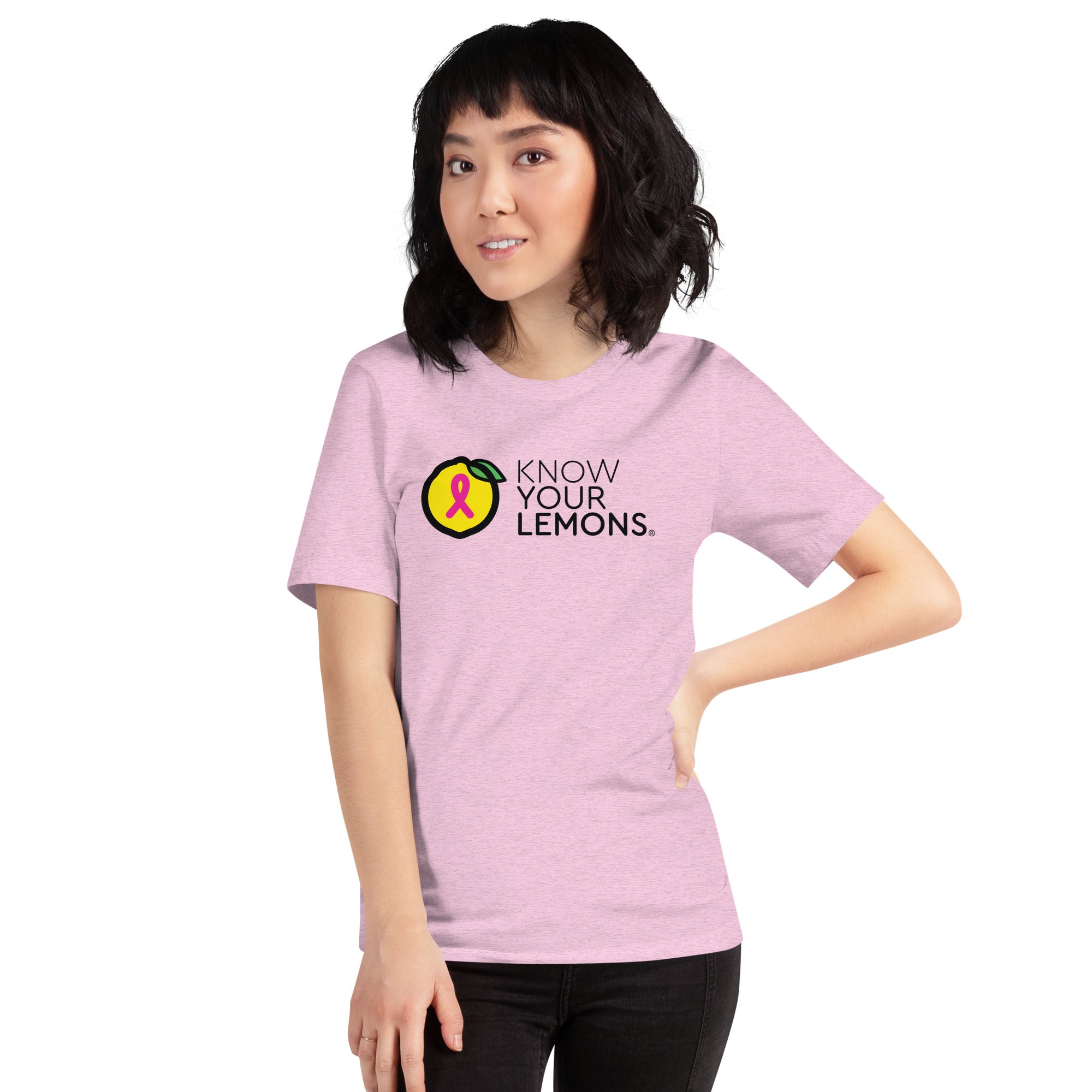 Know Your Lemons Breast Cancer Awareness Tee - Light Colors - Know Your Lemons Breast Cancer Awareness Shop