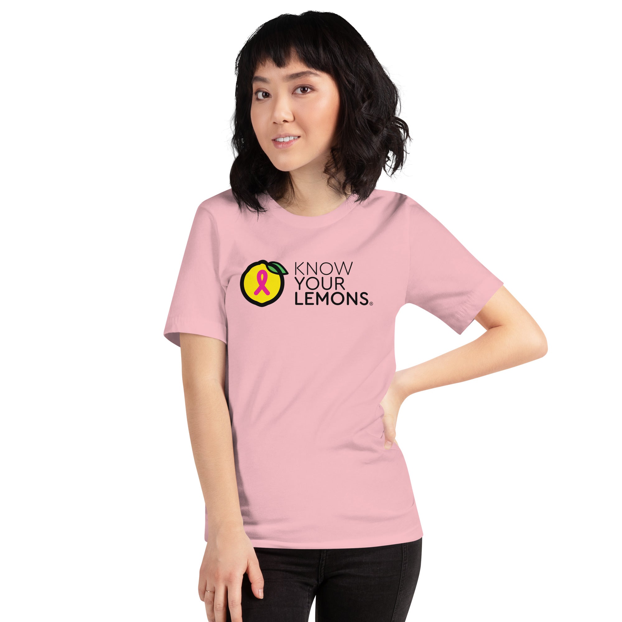 Know Your Lemons Breast Cancer Awareness Tee - Light Colors - Know Your Lemons Breast Cancer Awareness Shop
