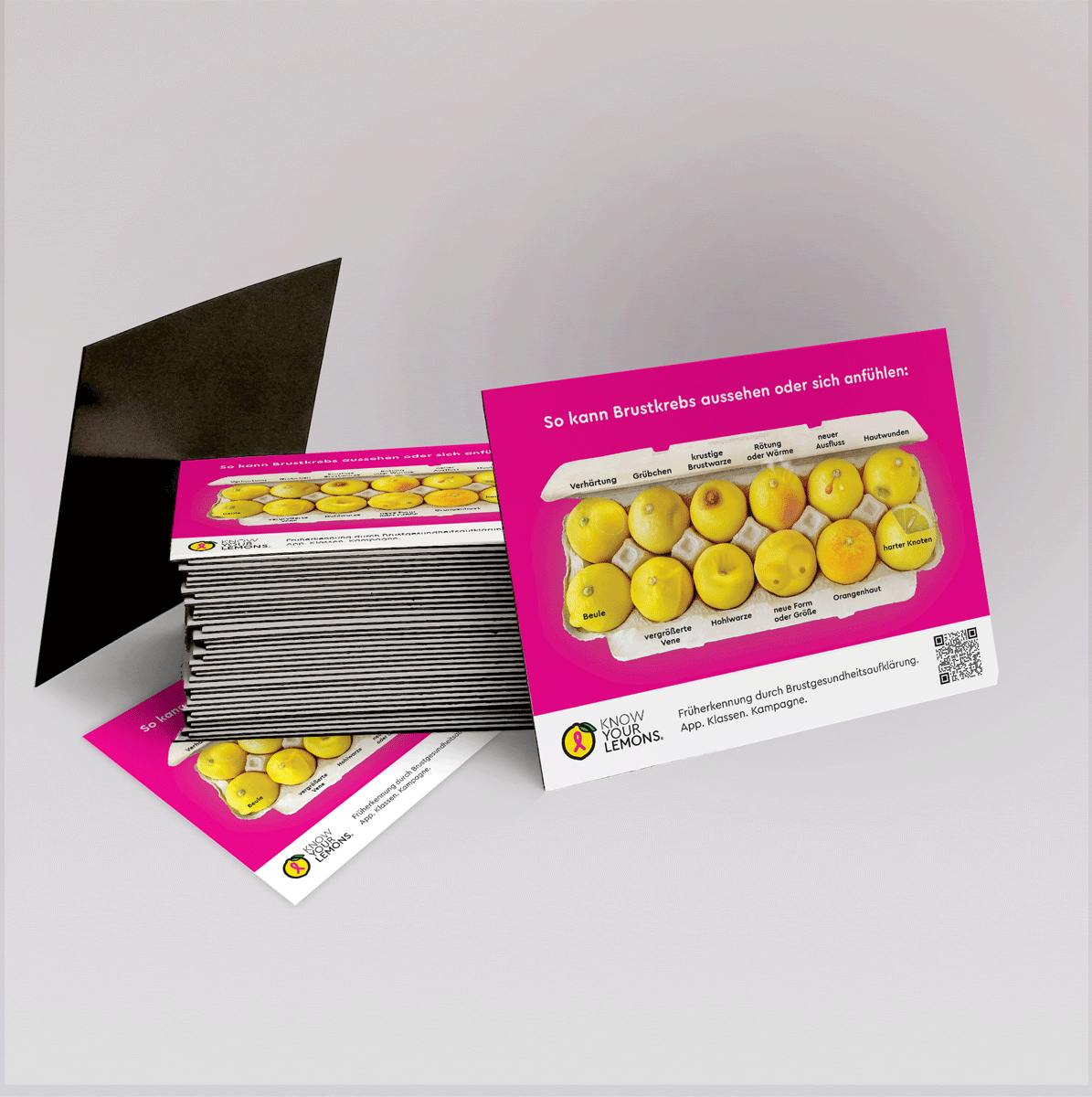 12 Signs of Breast Cancer Magnet (customizable, multiple languages) - Know Your Lemons Breast Cancer Awareness Shop