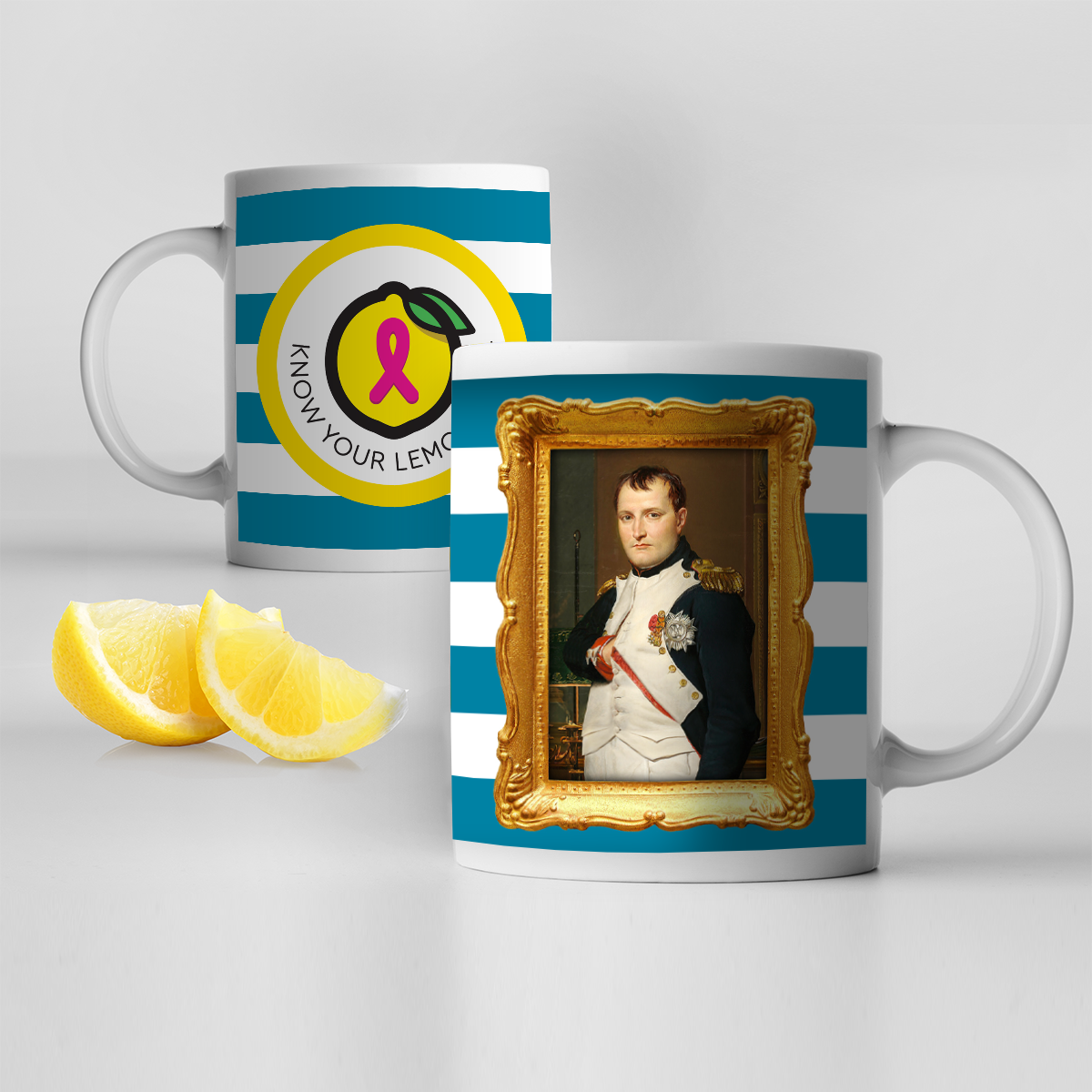 Napoleon Know Your Lemons Self-Exam Mug - Know Your Lemons Breast Cancer Awareness Shop