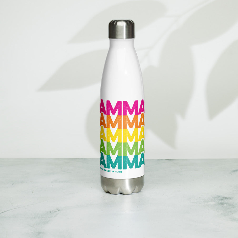 Mammogram Breast Cancer Early Detection Stainless Steel Water Bottle - Know Your Lemons Breast Cancer Awareness