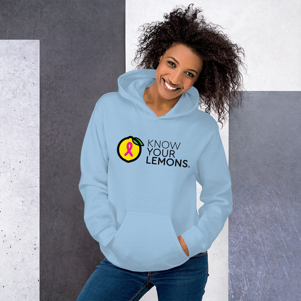 Know Your Lemons Breast Cancer Awareness Hoodie - Light Colors - Know Your Lemons Breast Cancer Awareness Shop
