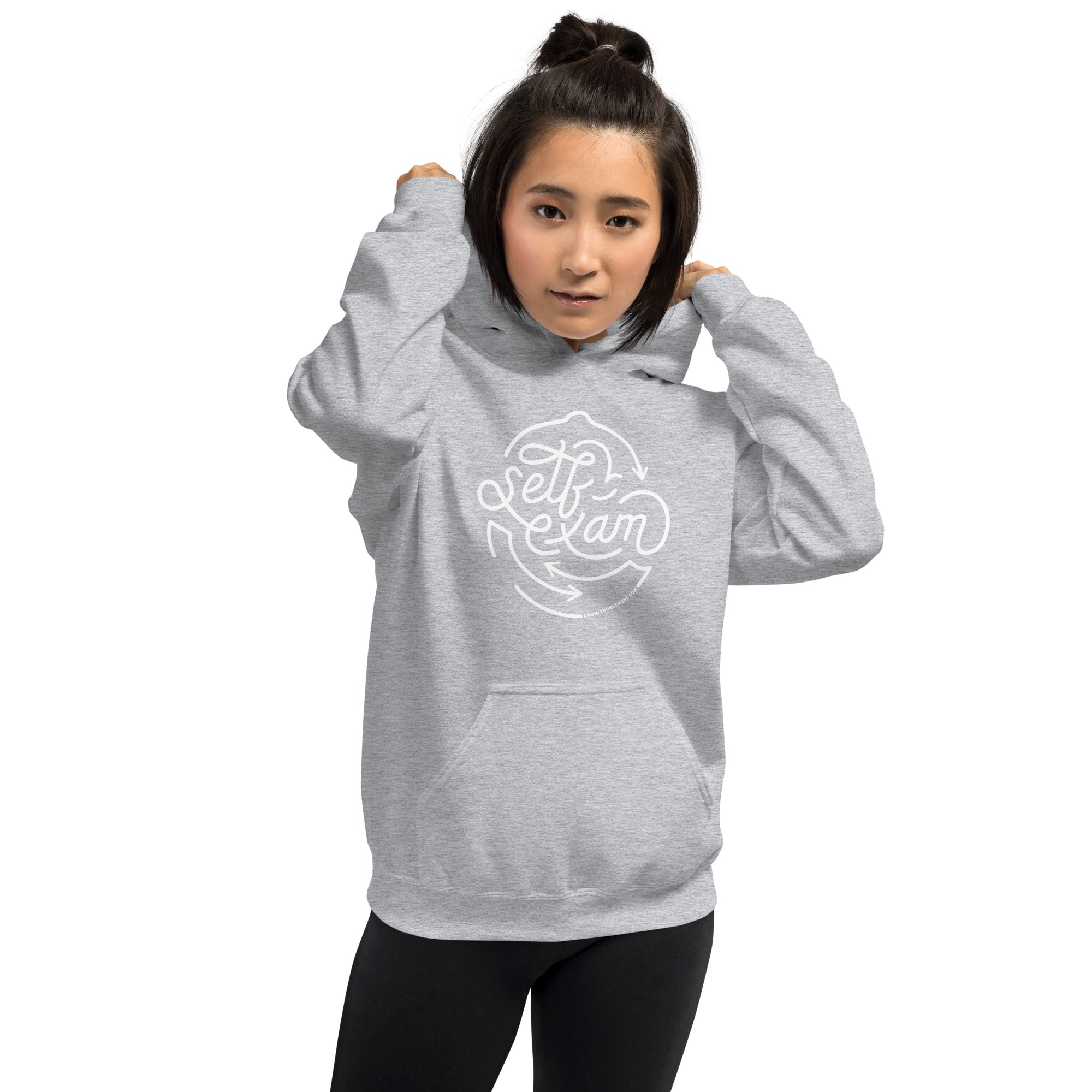 Self-Exam Breast Cancer Awareness Hoodie - Light Colors - Know Your Lemons Breast Cancer Awareness Shop