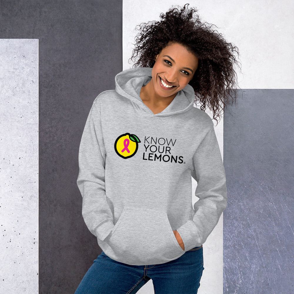 Know Your Lemons Breast Cancer Awareness Hoodie - Light Colors - Know Your Lemons Breast Cancer Awareness Shop