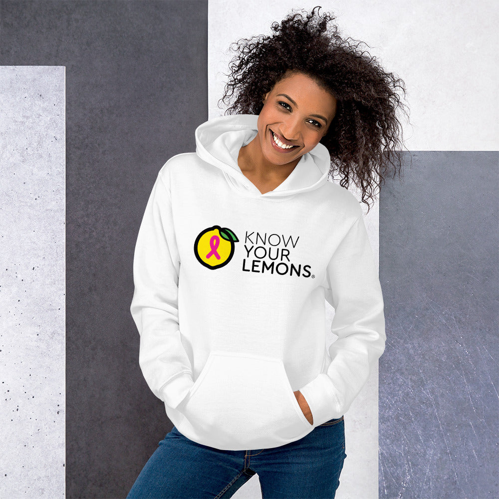 Know Your Lemons Breast Cancer Awareness Hoodie - Light Colors - Know Your Lemons Breast Cancer Awareness Shop
