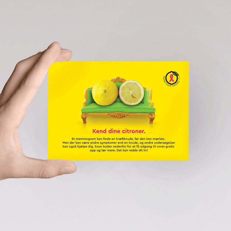 Know Your Lemons Mammogram Postcard Packs (multiple languages)