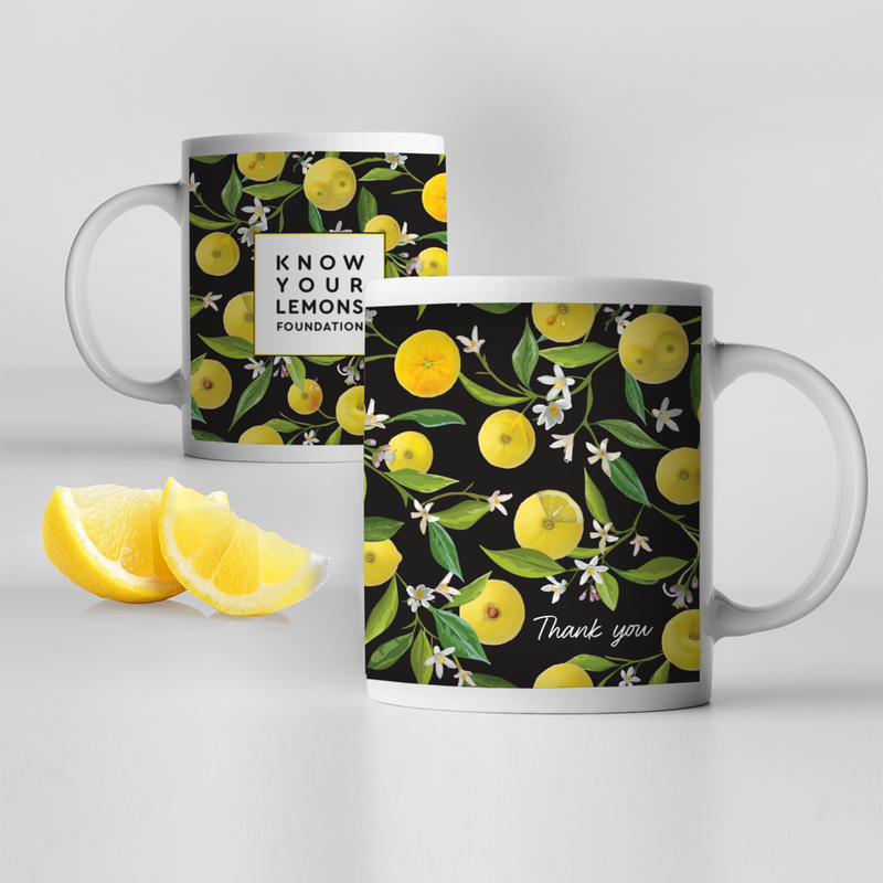Breast Cancer Awareness Know Your Lemons Lemons Foliage Mug - Know Your Lemons Breast Cancer Awareness Shop