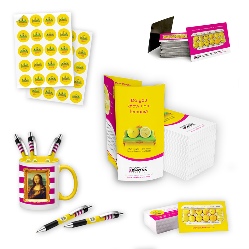 Know Your Lemons Breast Cancer Awareness Education Bundle (1,991 items!) - Know Your Lemons Breast Cancer Awareness