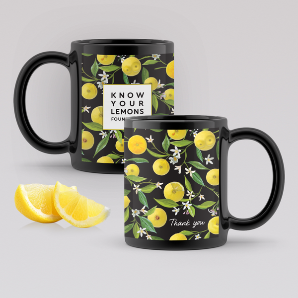 Breast Cancer Awareness Know Your Lemons Lemons Foliage Mug - Know Your Lemons Breast Cancer Awareness