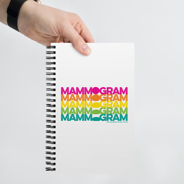 Get Your Mammogram Breast Cancer Awareness Spiral Notebook - Know Your Lemons Breast Cancer Awareness