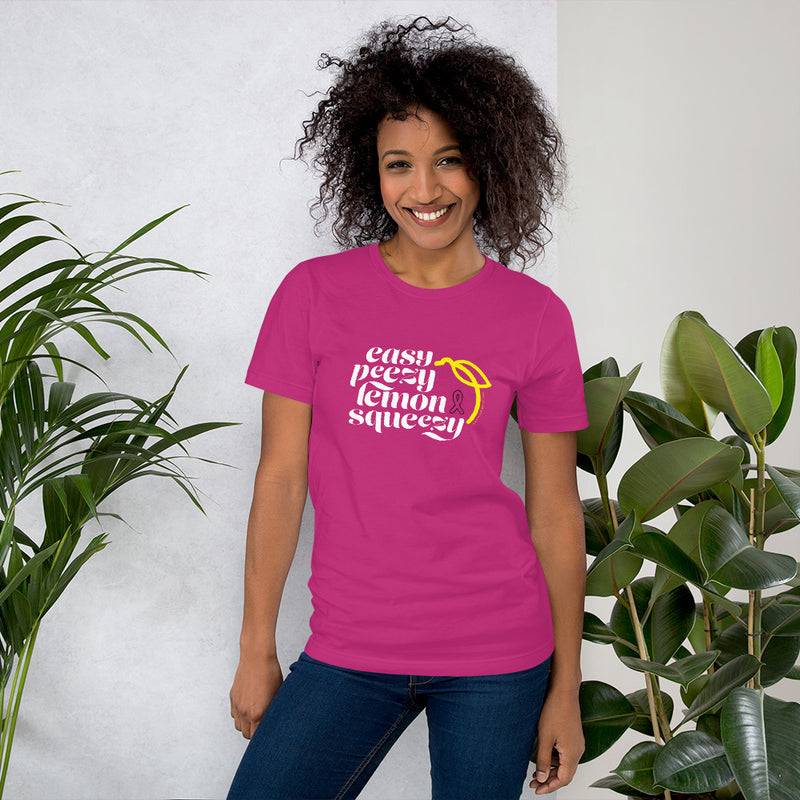 Easy Peezy Lemon Squeezy Breast Cancer Awareness Shirt - Know Your Lemons Breast Cancer Awareness Shop