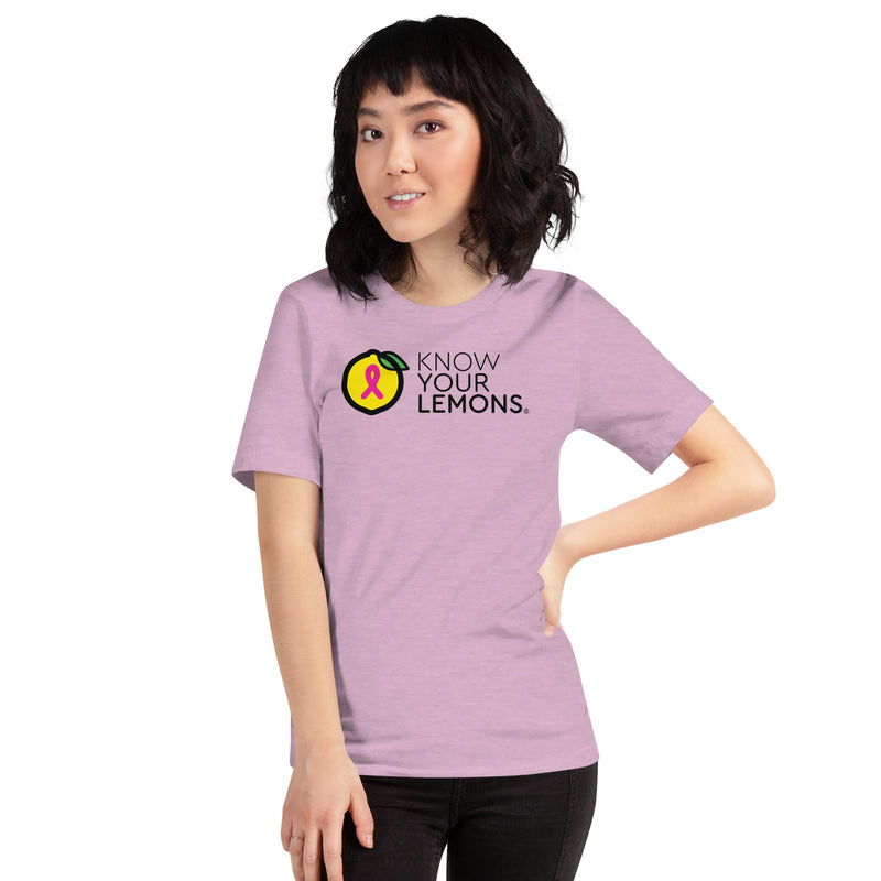 Know Your Lemons Breast Cancer Awareness Tee - Light Colors - Know Your Lemons Breast Cancer Awareness Shop