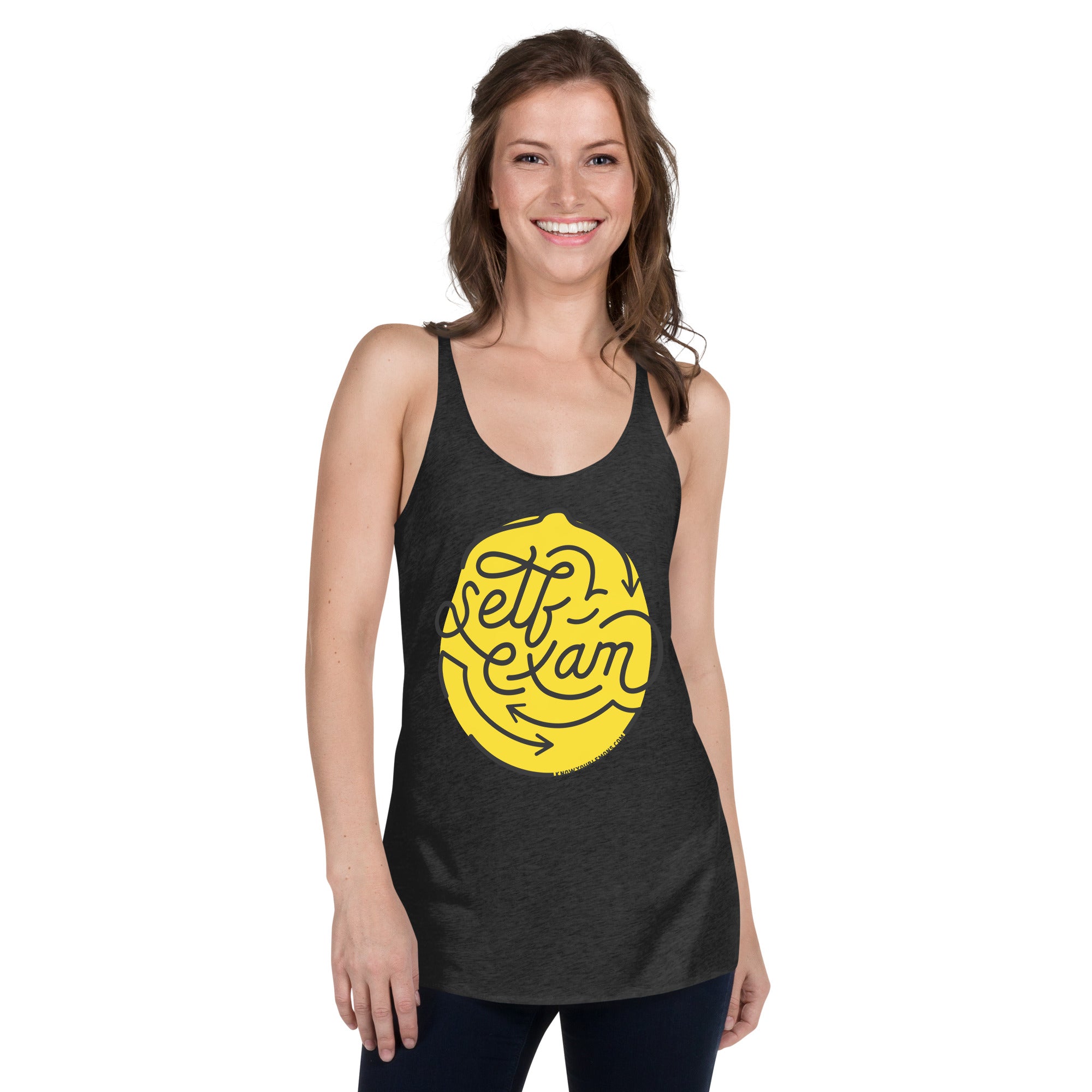 Self-Exam Racerback Tank - Know Your Lemons Breast Cancer Awareness Shop
